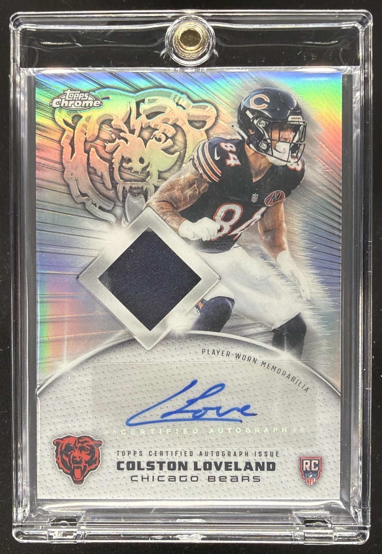 2025 Topps Chrome Colston Loveland #RPA-CL Rookie Patch Auto RC