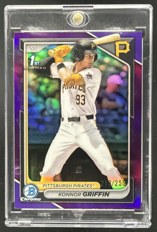 2024 Bowman Draft Konnor Griffin #BDC-22 Chrome Purple Refractor /250 1st Prospect