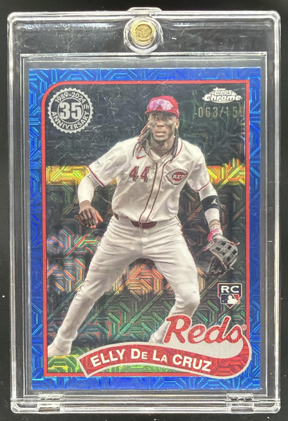 2024 Topps Chrome Elly De La Cruz #44 Blue Refractor /150 RC