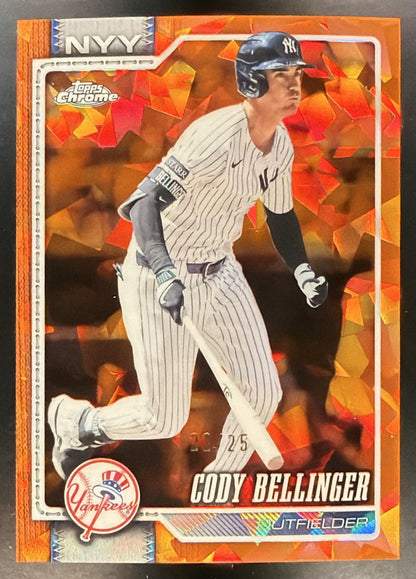 2026 Topps Chrome Sapphire Cody Bellinger #2 Orange 22/25