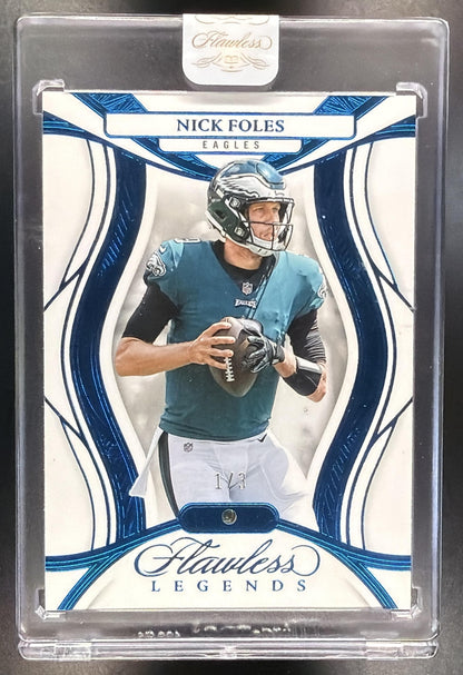2025 Panini Flawless Nick Foles #76 Legends Diamond /3