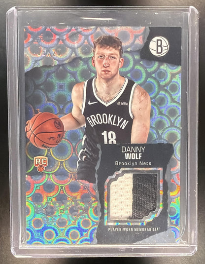 2025 Topps NBA Flagship Blackout Danny Wolf #RR-DW 06/25 Patch RC Nets