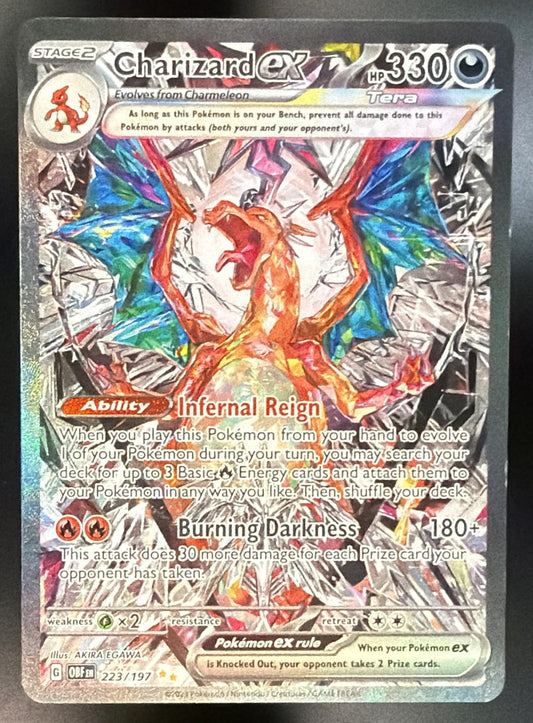 2023 Pokemon Obsidian Flames Charizard ex 223/197 NM