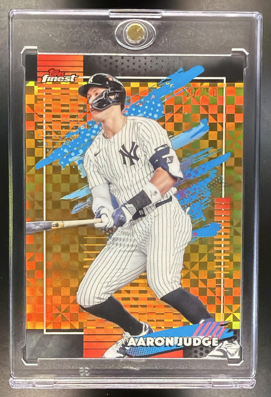 2026 Topps Finest Aaron Judge #199 Uncommon X-Fractor Gold /50