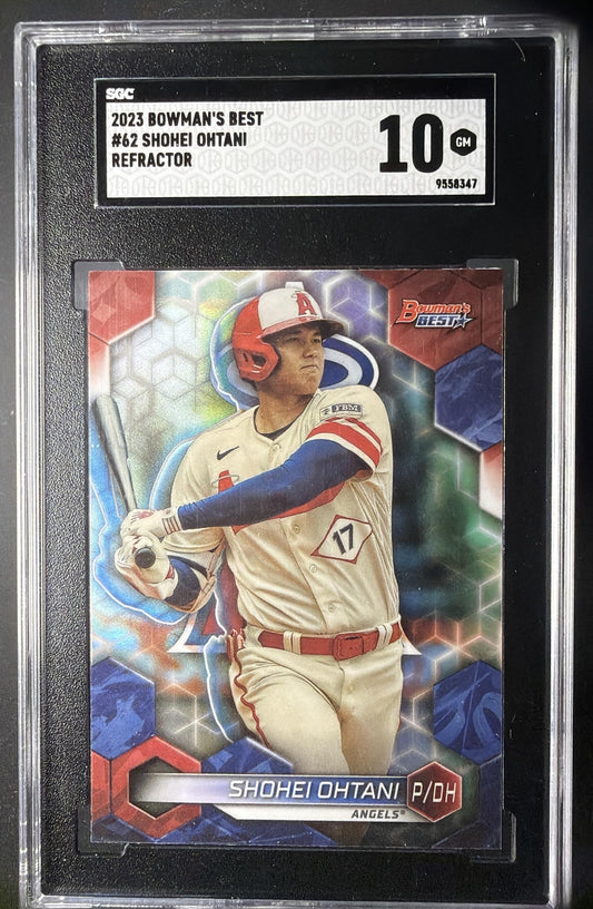 2023 Bowman's Best Shohei Ohtani #62 Refractor SGC 10