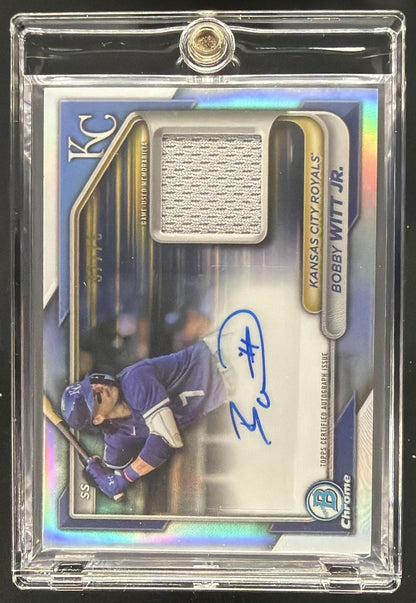 2024 Bowman Chrome Bobby Witt Jr. #BCAR-BW Auto Relics 37/75