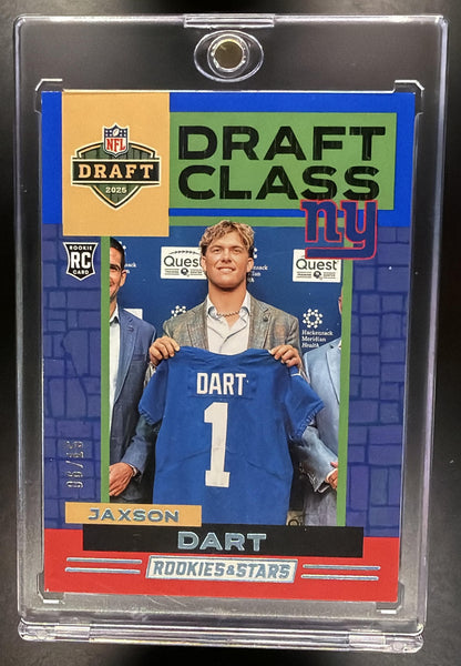 2025 Panini Rookies & Stars Jaxson Dart #17 Draft Class RC Blue /15
