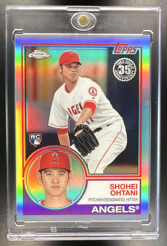 2018 Topps Chrome Shohei Ohtani #83T-6 1983 Refractor RC Angels