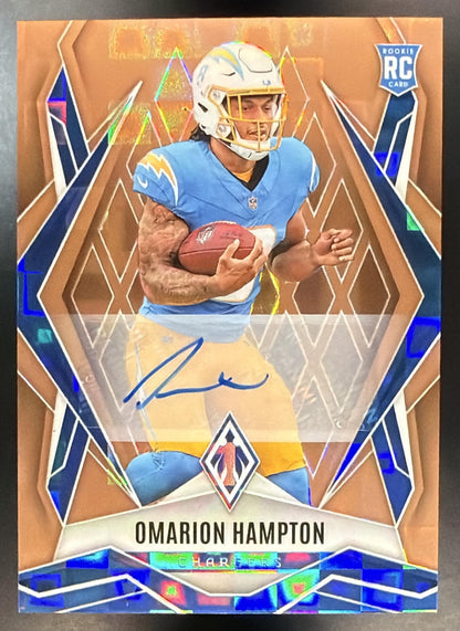 2025 Panini Phoenix Omarion Hampton #192 Bronze Pandora Auto 68/99 RC