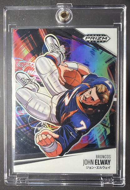 2025 Panini Prizm Black John Elway #6 Manga SSP