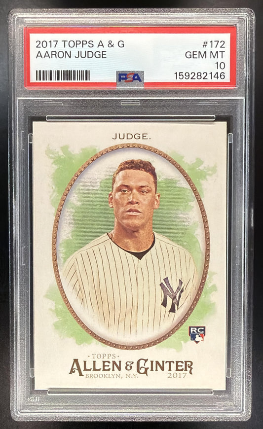 2017 Topps Allen & Ginter X Aaron Judge #172 RC PSA 10