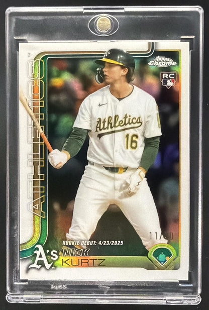 2025 Topps Chrome Update Nick Kurtz #USC180 RC