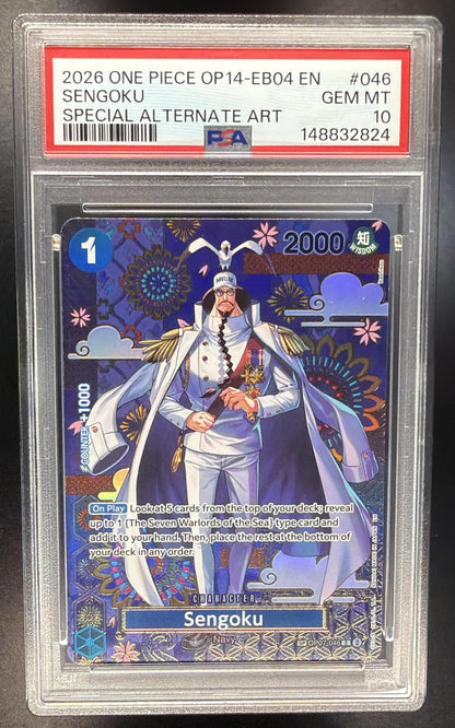 2026 One Piece Azure Sea's Seven Sengoku #OP07-046 Special Card PSA 10