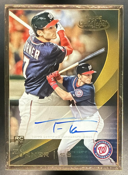 2016 Topps Gold Label Trea Turner #GLFA-TT Framed Auto RC
