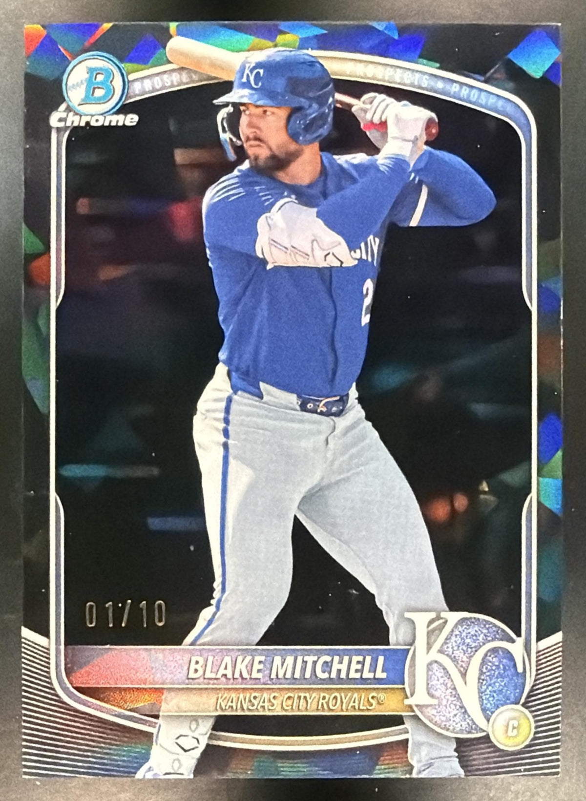 2025 Bowman Draft Blake Mitchell #BDC-160 Chrome Black Geometric Refractor 1/10