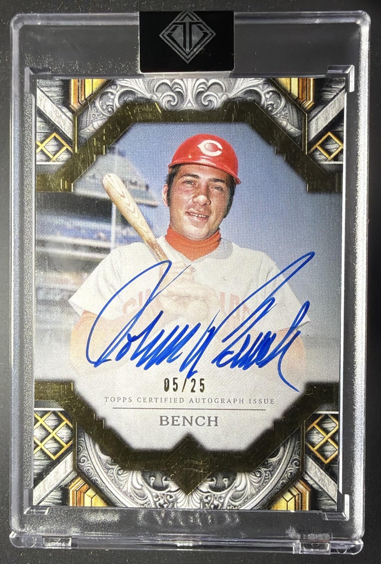 2025 Topps Transcendent Collection Johnny Bench #TAC-JB Auto 5/25