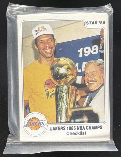 1984-85 Star All-Star Game Kareem Abdul Jabarr Lakers Sealed