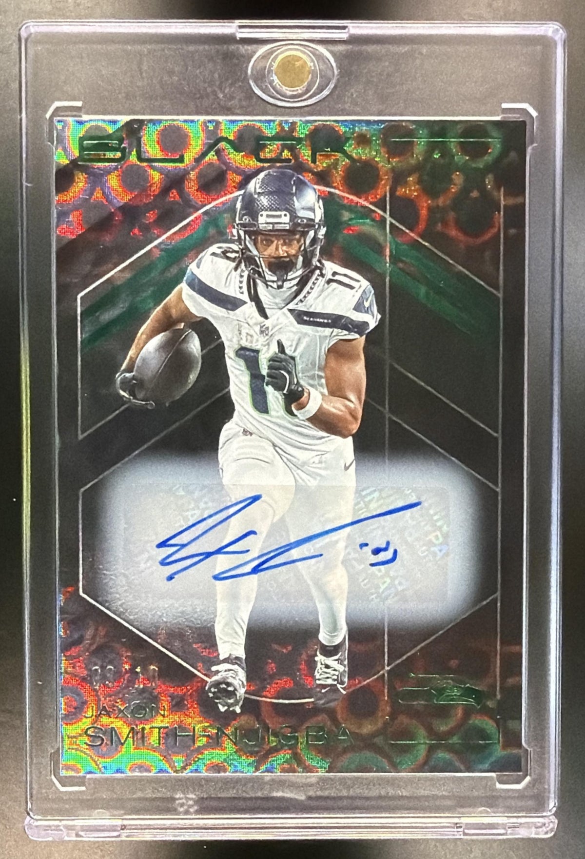 2025 Panini Black Jaxon Smith-Njigba #94 Auto Emerald /10