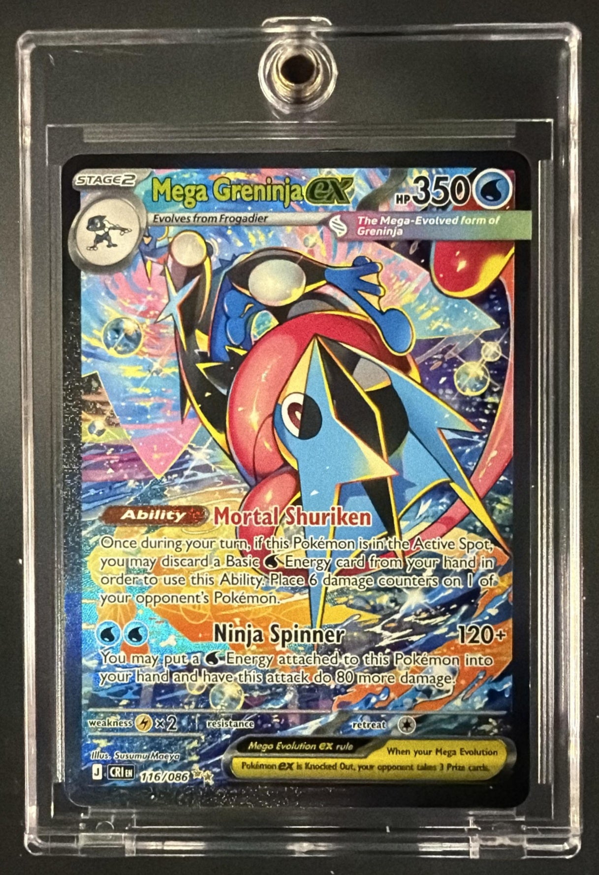 2026 Pokemon Mega Evolution Chaos Rising M Greninja ex #116/086 SIR
