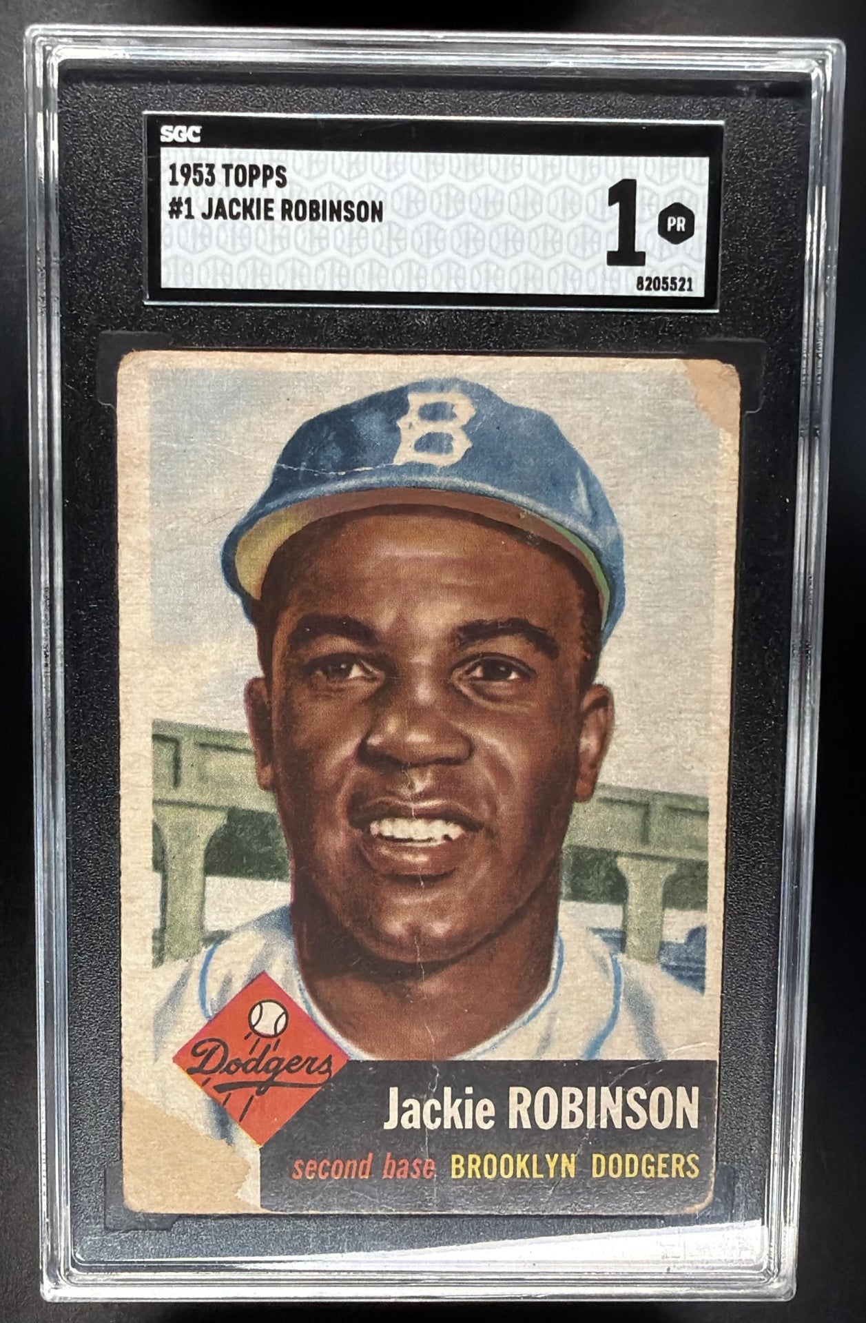 1953 Topps Jackie Robinson #1 SGC 1