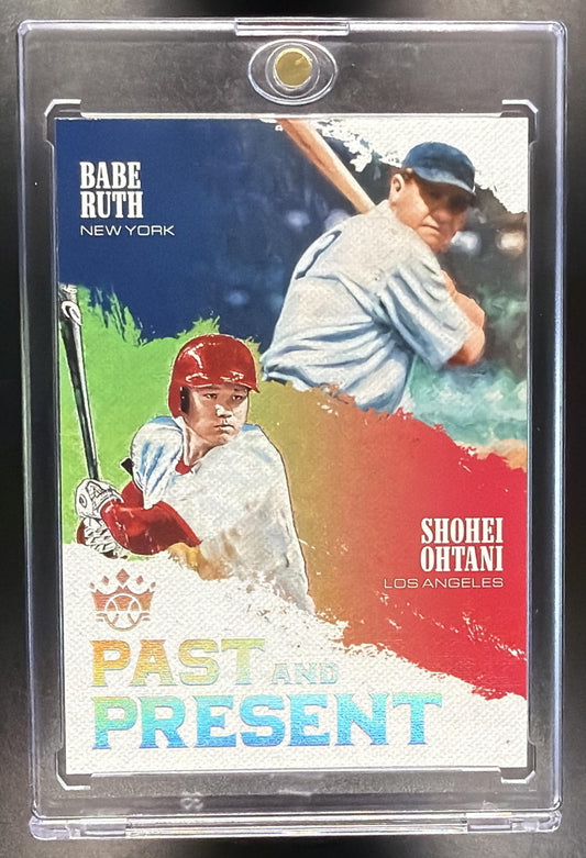 2018 Panini Diamond Kings Babe Ruth Shohei Ohtani #PP10 Past and Present