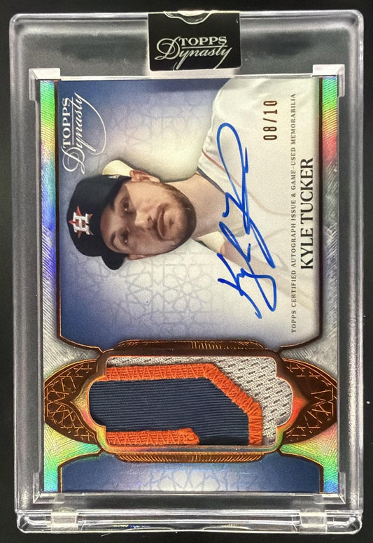 2025 Topps Dynasty Kyle Tucker #DAP-KT2 Auto Patch 8/10 MEM