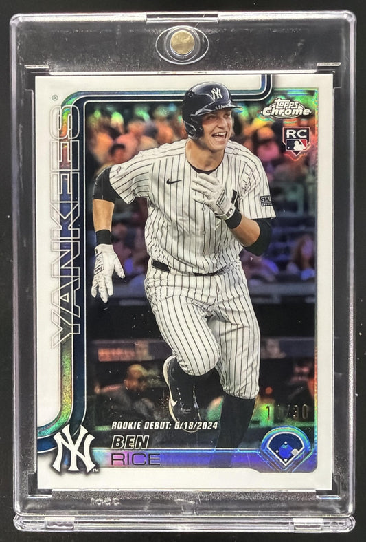 2025 Topps Chrome Update Ben Rice #USC138 White Refractor 1/30 RC