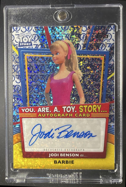 2025 Topps 30 Years of Toy Story Jodi Benson as Barbie #YRT-JB You Are A Toy Story Auto