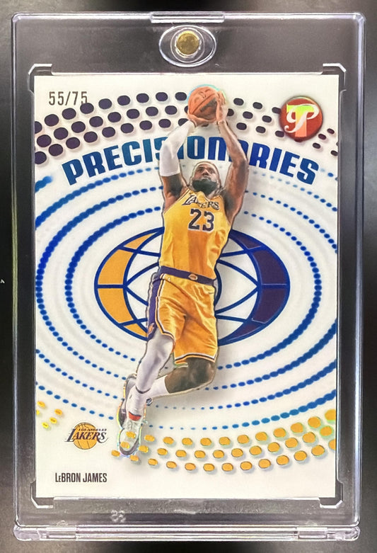 2025-26 Topps Pristine LeBron James #PR-23 Precisionaries Blue Refractor 55/75