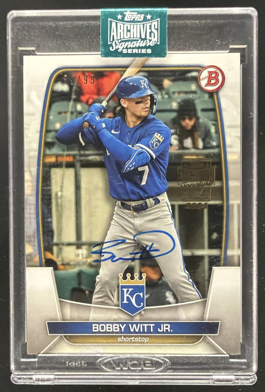 2024 Topps Archives Bobby Witt Jr. #FF-BW Fan Favorites Premium Auto /99
