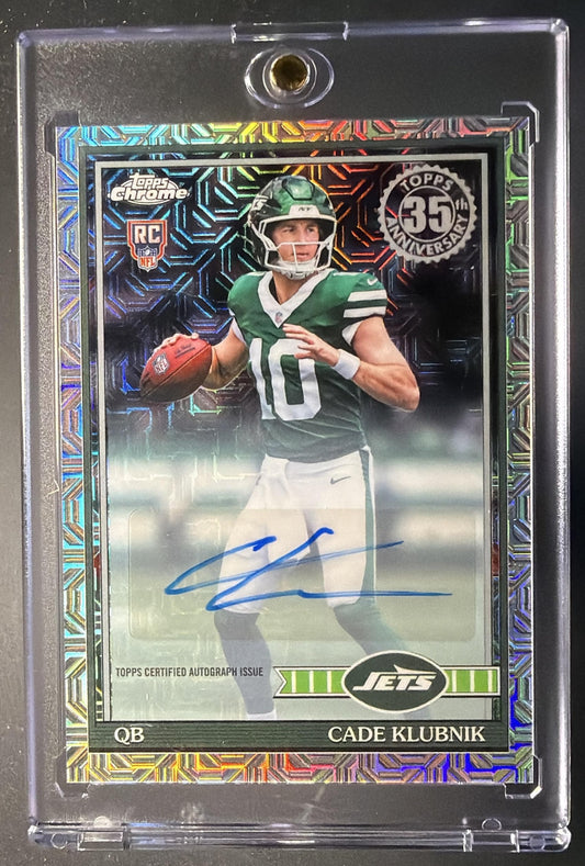 2026 Topps Cade Klubnik #91TRC-6 1991 Chrome Rookie Silver Pack Auto Mojo Refractor RC