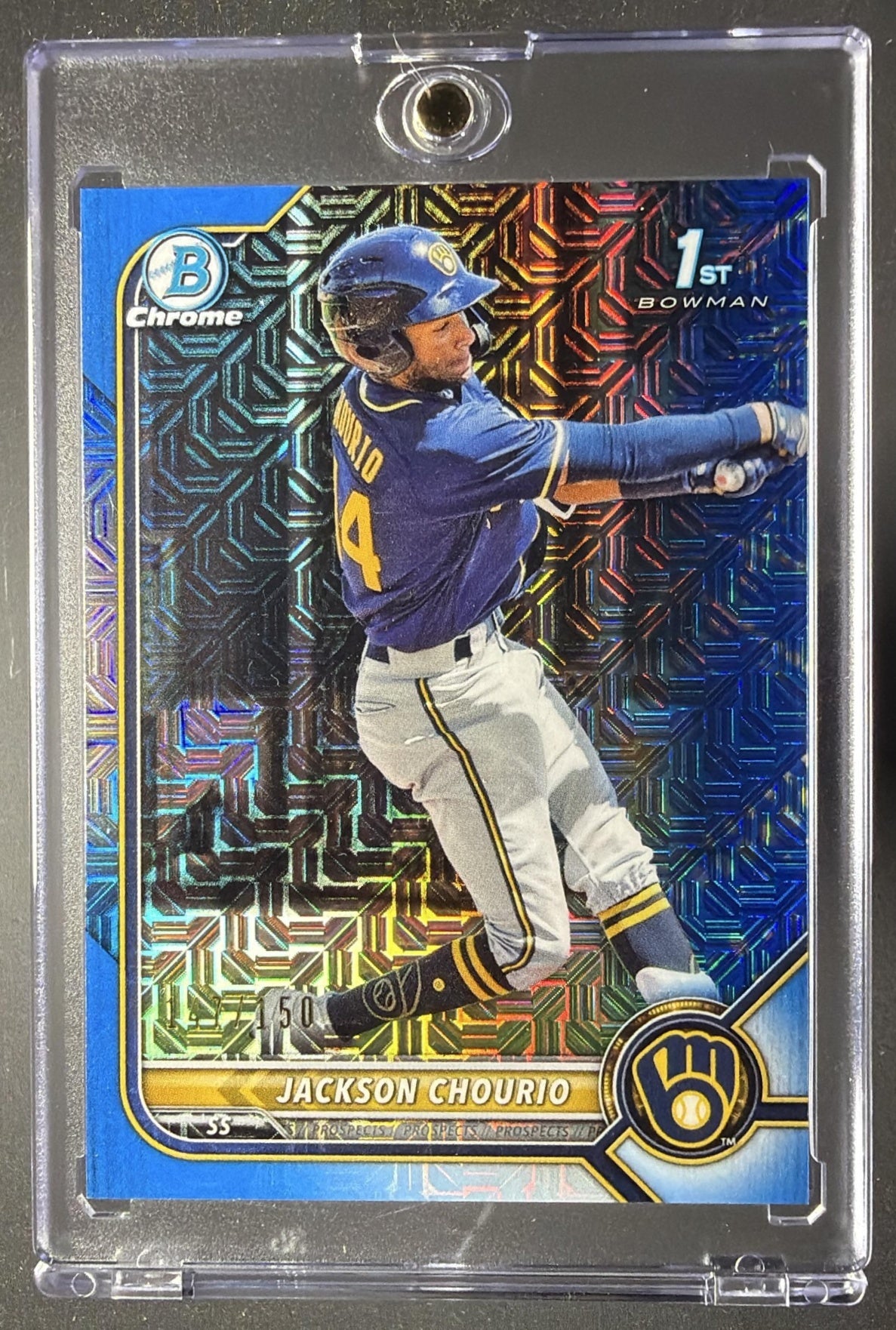 2022 Bowman Mega Box Jackson Chourio #BCP-79 Mojo Refractor /150