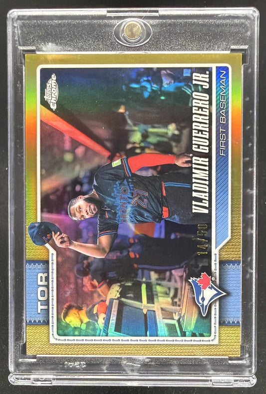 2026 Topps Chrome Vladimir Guerrero Jr. #66 Image Variation Gold Refractor 14/50