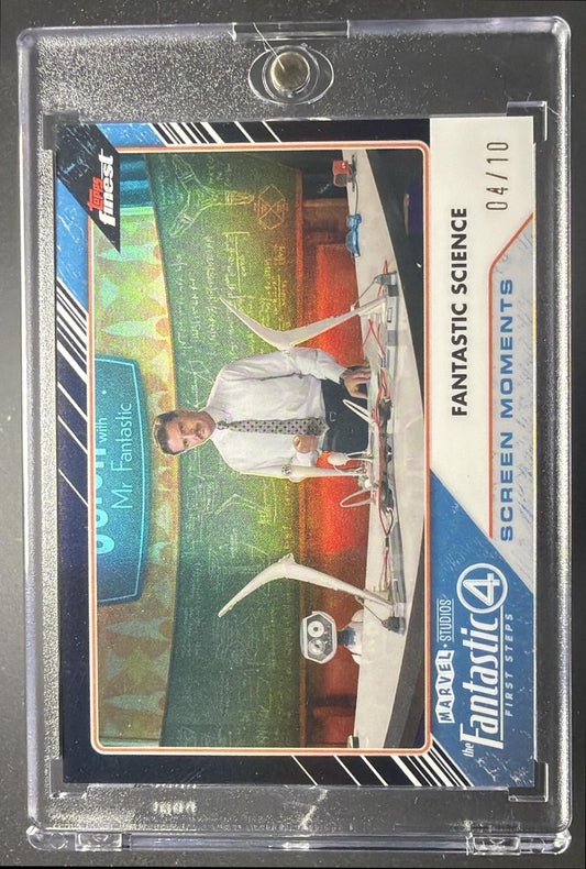 2026 Topps Marvel Finest The Fantastic Four 65th Ann. Science #SM-16 Screen Moments Black Refractor /10