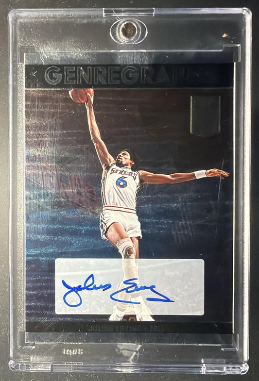 2023-24 Panini Donruss Elite Julius Erving #GG-ERV GenreGraphs Auto