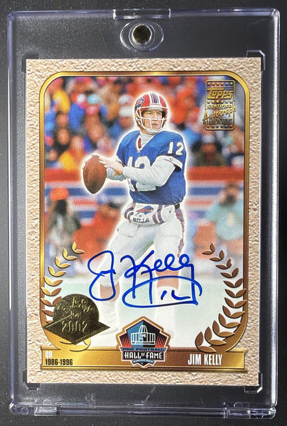 2002 Topps Jim Kelly #NNO Hall of Fame Class Auto