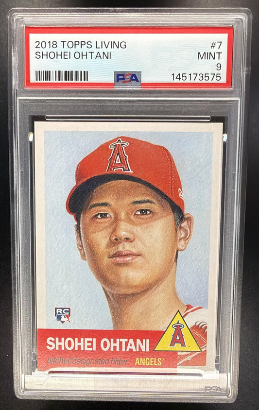 2018 Topps Living Shohei Ohtani #7 RC PSA 9
