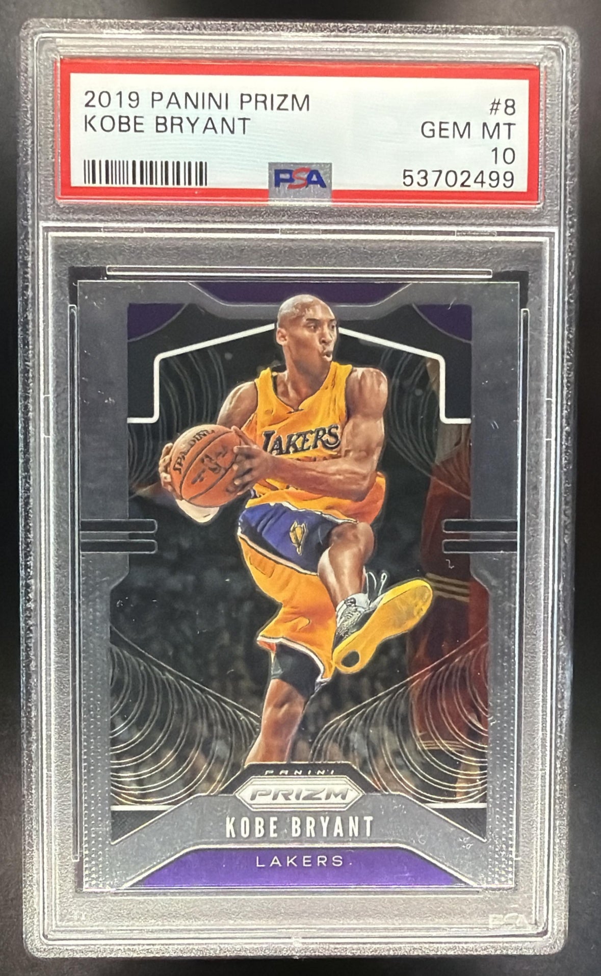 2019-20 Panini Prizm Kobe Bryant #8 PSA 10