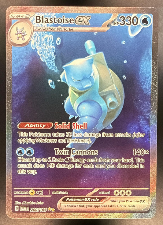 2023 Pokemon 151 Blastoise ex 200/165 LP