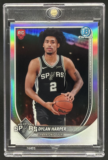 2025-26 Bowman Dylan Harper #BRR-2 Chrome Red Rookie Variation SP RC