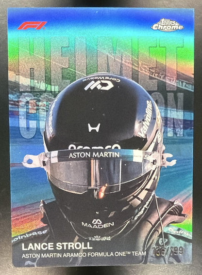 2026 Topps Chrome Formula 1 F1 Lance Stroll #HC-14 Helmet Collection /199