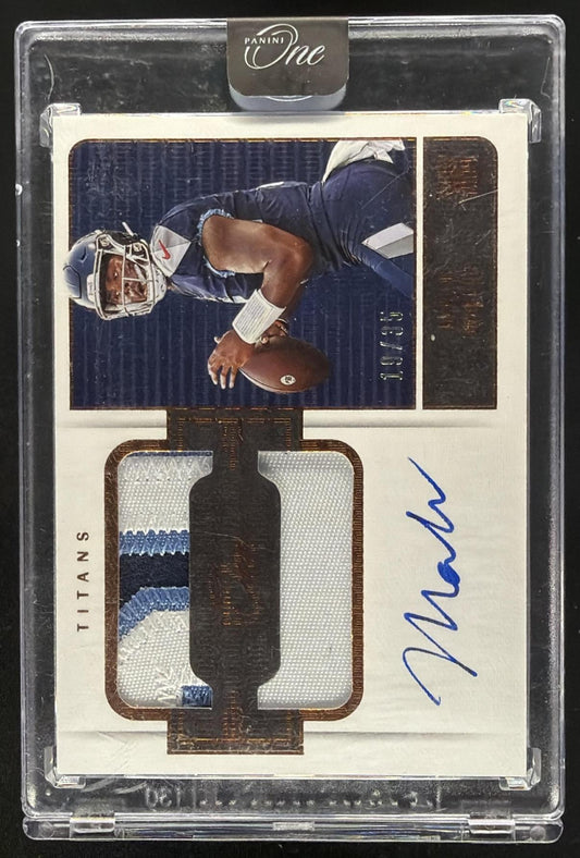 2022 Panini One Malik Willis #48 Bronze 19/35 MEM Auto RC