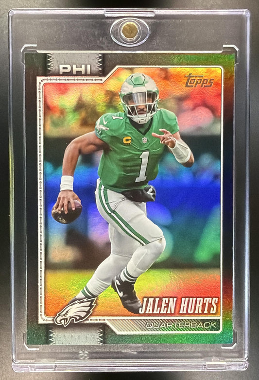 2026 Topps Jalen Hurts #167 Black Rainbow Foil /10