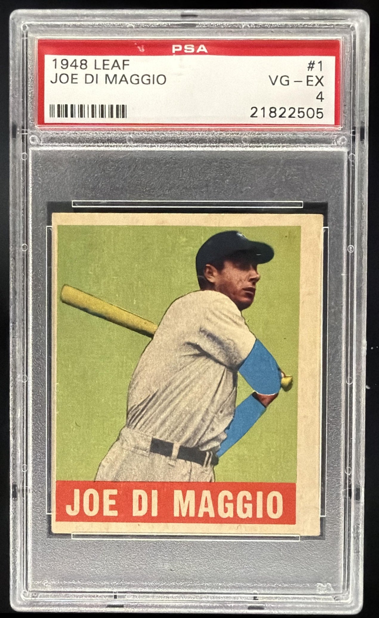 1948 Leaf Joe DiMaggio #1 PSA 4