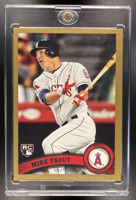 2011 Topps Update Mike Trout #US175 Gold 1288/2011 RC