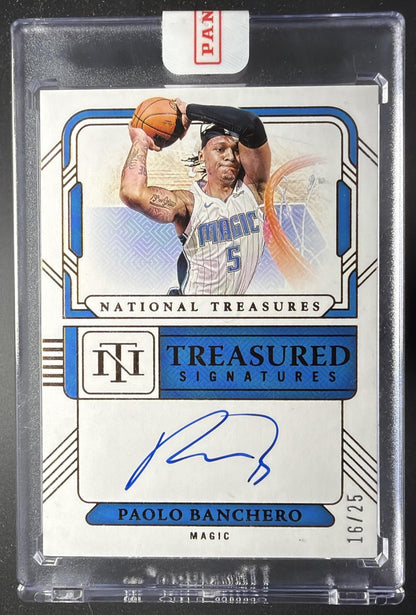 2024 Panini National Treasures Paolo Banchero #15 Treasured Bronze /25 Auto