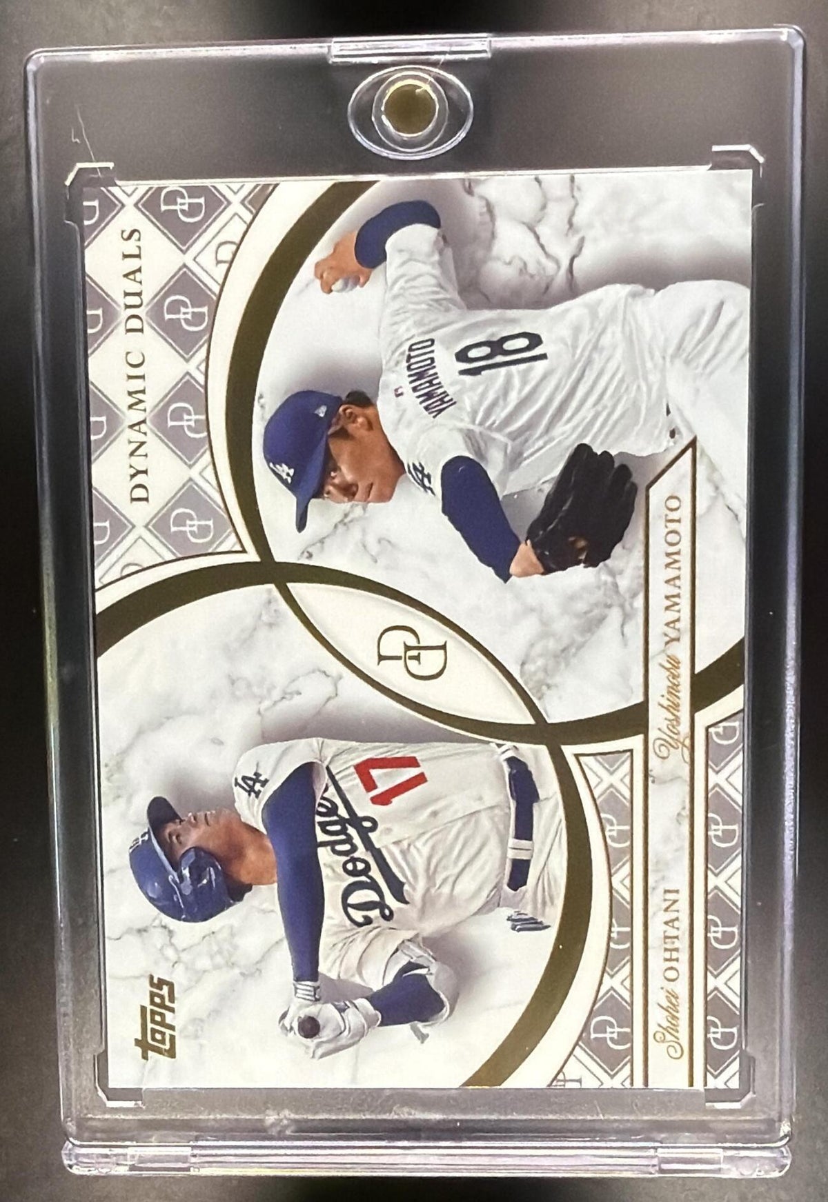 2024 Topps Dynamic Duals Shohei Ohtani Yoshinobu Yamamoto #1 Rookie