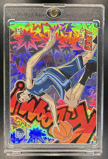 2024-25 Panini Revolution Zach Edey #20 Kaboom-Horizontal RC BAD CORNER