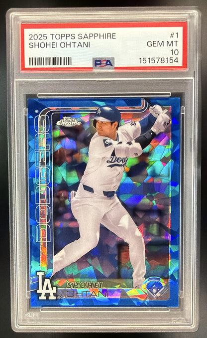 2025 Topps Chrome Sapphire Shohei Ohtani #1 PSA 10