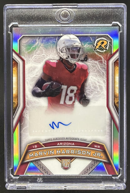 2024 Topps Resurgence Marvin Harrison Jr. #RRS-MHJ Rookie Silver RC Auto